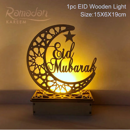 EID Wooden Pendant Eid Mubarak Ramadan Decoration for Home Islamic Muslim Party Decor Kareem Ramadan and Eid Decor Eid AL Adha
