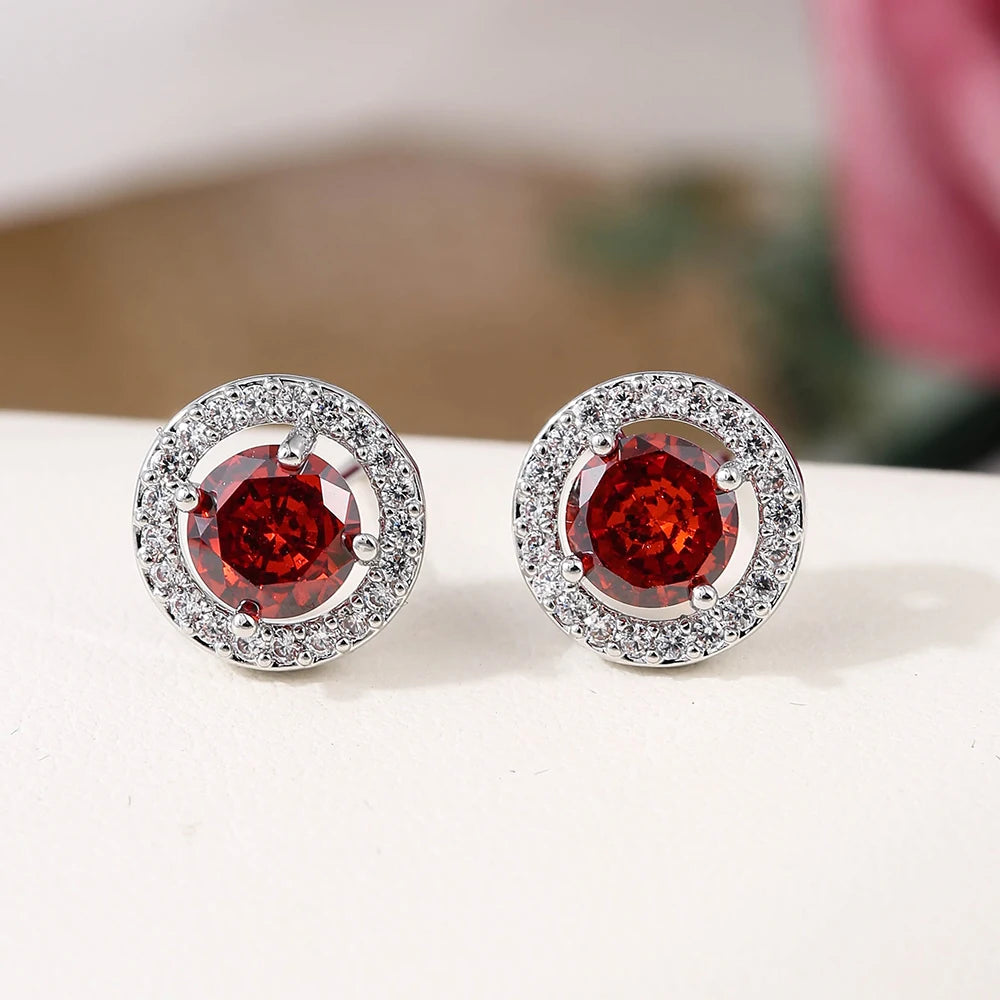 Nigerian Water Drop Cubic Zirconia Wedding Jewelry Sets Inlay Luxury Crystal Bridal Jewelry Set for Bridesmaids AS099