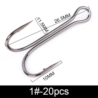 FTK Fishing Hook Baitholder Double Hook Bass Lure Holder Fly Tying Crank Hook Set Saltwater 10 Pcs/Lot Needle Fishhook 709