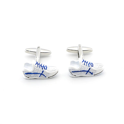 Men's Cufflinks Sport Series Rugby Golf Football Tennis Design Cuff Links for Men Copper Quality