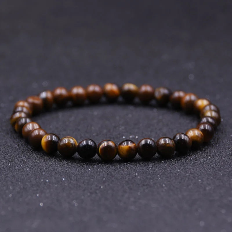 Minimalist 4/6/8/10/12mm 100% Tiger Eyes Beads Bracelet Natural Stone Braslet Accessories Jewelry Pulseras