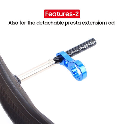 RISK Bicycle Presta Valve Nut With Tool Set Road Bike MTB Valve Fixed Nut Washer France Tire Waterproof Protection Accessories
