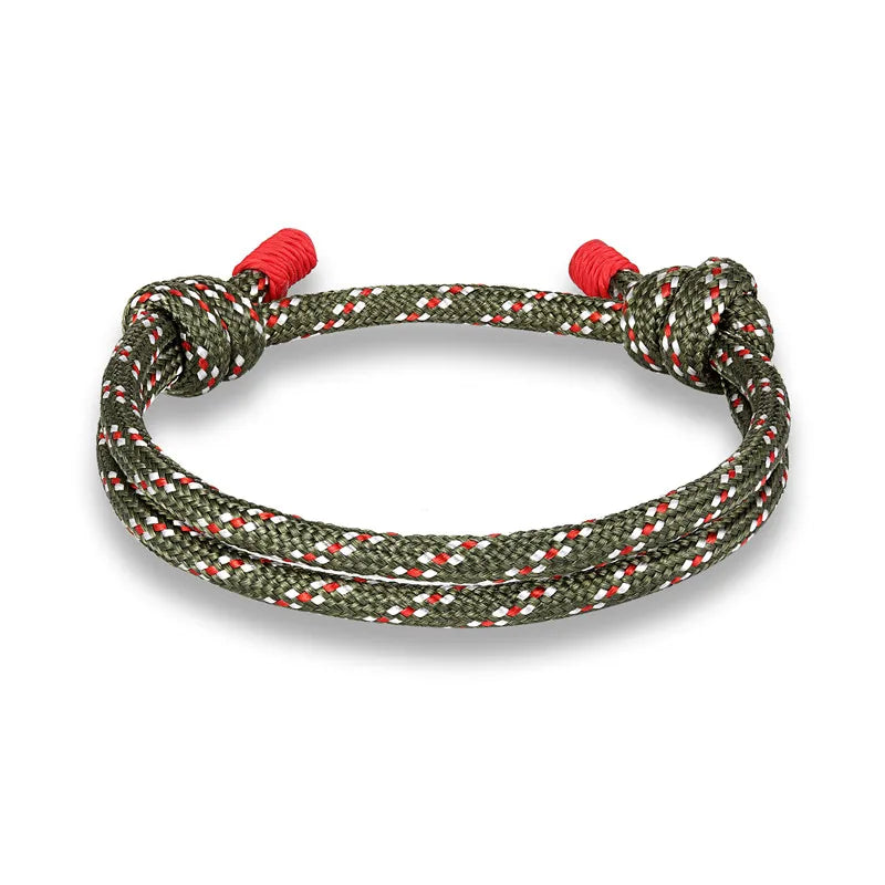 MKENDN New Arrival High Quality Braided Rope Multi-Layer Survival Bracelets Men Trendy Simple Coloful Male Braid Anklets Women