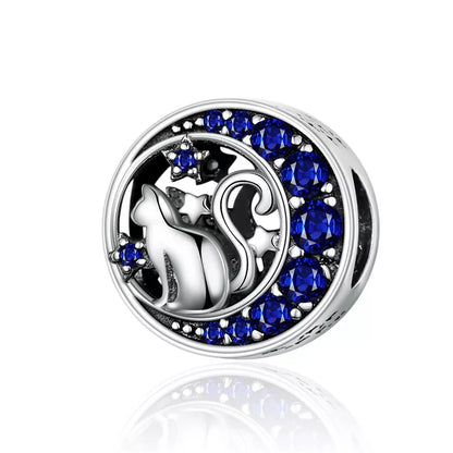 BAMOER 925 Sterling Silver Crystal Bee Crystal Charm Fit Women Charm Bracelets DIY Jewelry Girlfriend