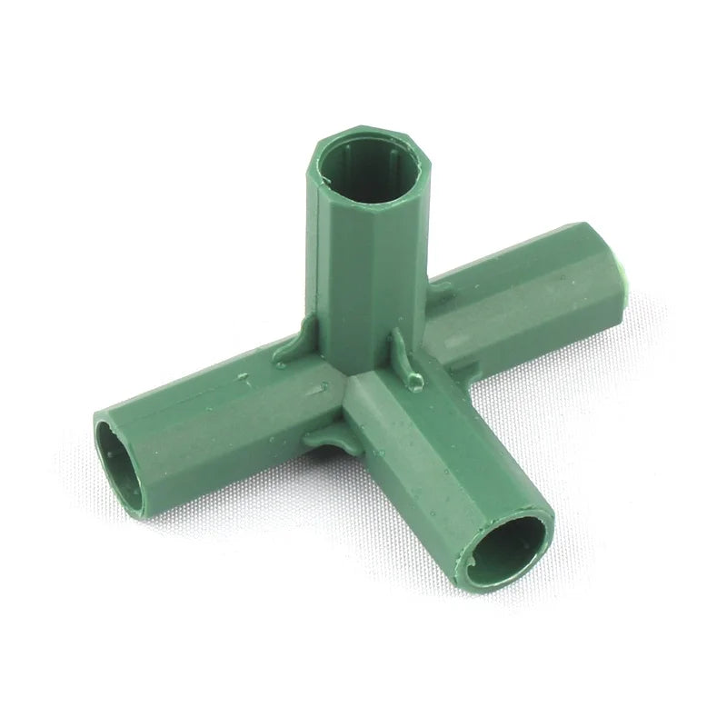 2pcs 11 16mm Plastic Gardening Pillar Connectors Vegetable Climbing Plants Brackets Trellis Awnings Pipe Pole Connect Joints