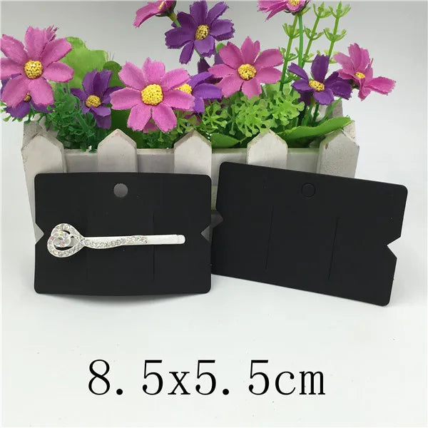 100pcs Multi-Style Hair Clip Cards Hair Accessories Jewelry Display Card Fashion Hair Clip Packaging Vintage Classic Card