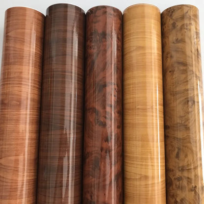 High Glossy Wood Grain Car Interior DIY Vinyl Sticker Decal Wrap Film Size 10/20/30/40/50cmx152cm
