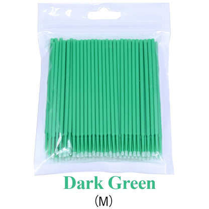 Kekelala 100pcs/Bottle Eyelash Extension Cleaning Swabs Lash Lift Glue Remover Applicators Microblade Makeup Micro Brushes Tool