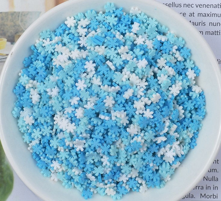 100g/Bag Slime Clay Sprinkles Filler Toys Accessories Candy Fake Cake Dessert Mud Decoration