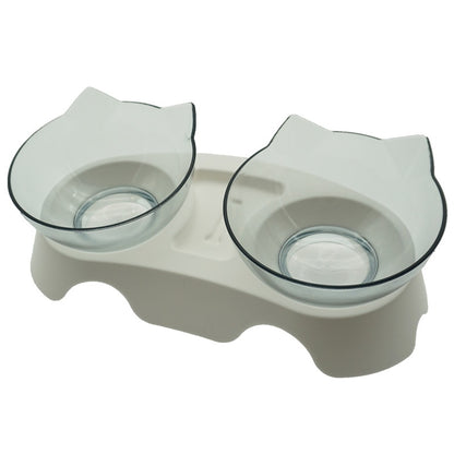Non-Slip Double Cat Bowl Dog Bowl With Stand Pet Feeding Cat Water Bowl for Cats Food Pet Bowls for Dogs Feeder Product Supplies