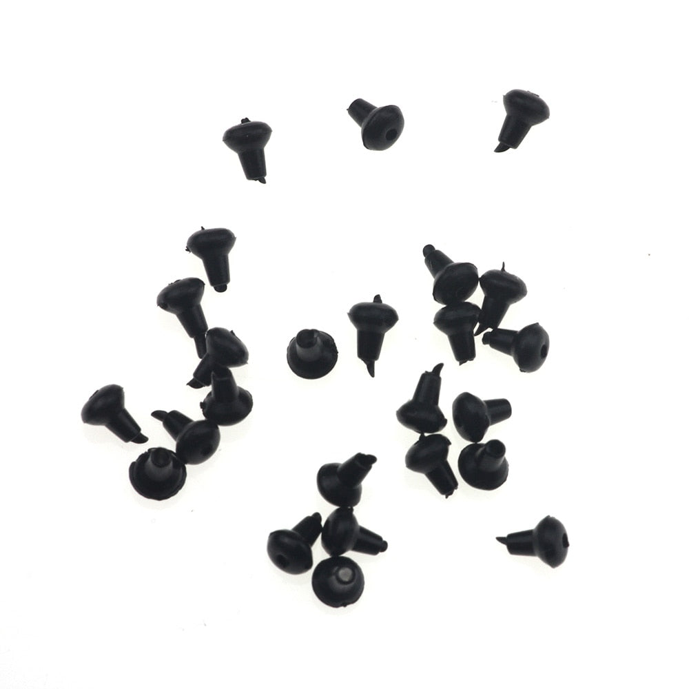 Rompin 50pcs/Lot Carp Fishing Bait Stop Beads Holder Boilie Rubber Hook Earring Backs Stoppers Earring Nuts Clutches Accessories