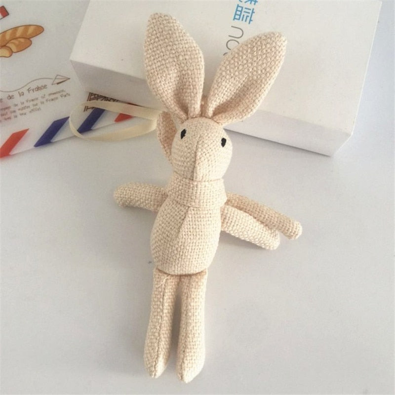 NEW Rabbit Plush , Animal Stuffed Dress Rabbit Key Chain TOY, Kid's Party Plush TOY , Bouquet Plush Dolls