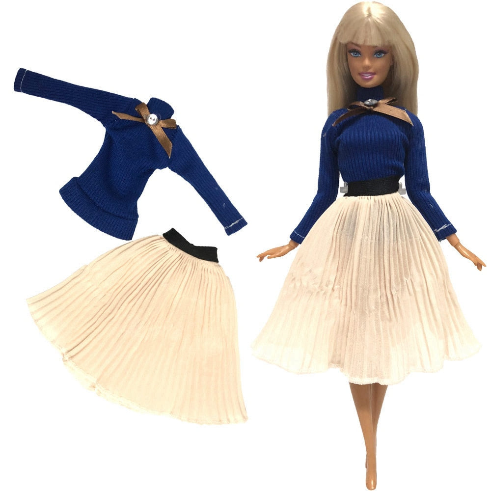 NK  1x Doll Ballet Dress for Barbie Doll Fashion Party Skirt Dollhouse Dancing Clothes for 1/6 BJD FR Doll Accessories Toys JJ