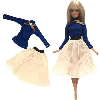 NK  1x Doll Ballet Dress for Barbie Doll Fashion Party Skirt Dollhouse Dancing Clothes for 1/6 BJD FR Doll Accessories Toys JJ