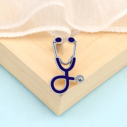 Creative 18 Styles Colorful Brooches Doctor Nurse Stethoscope Enamel Pins Medical Denim Jackets Bag Jewelry Button Badges