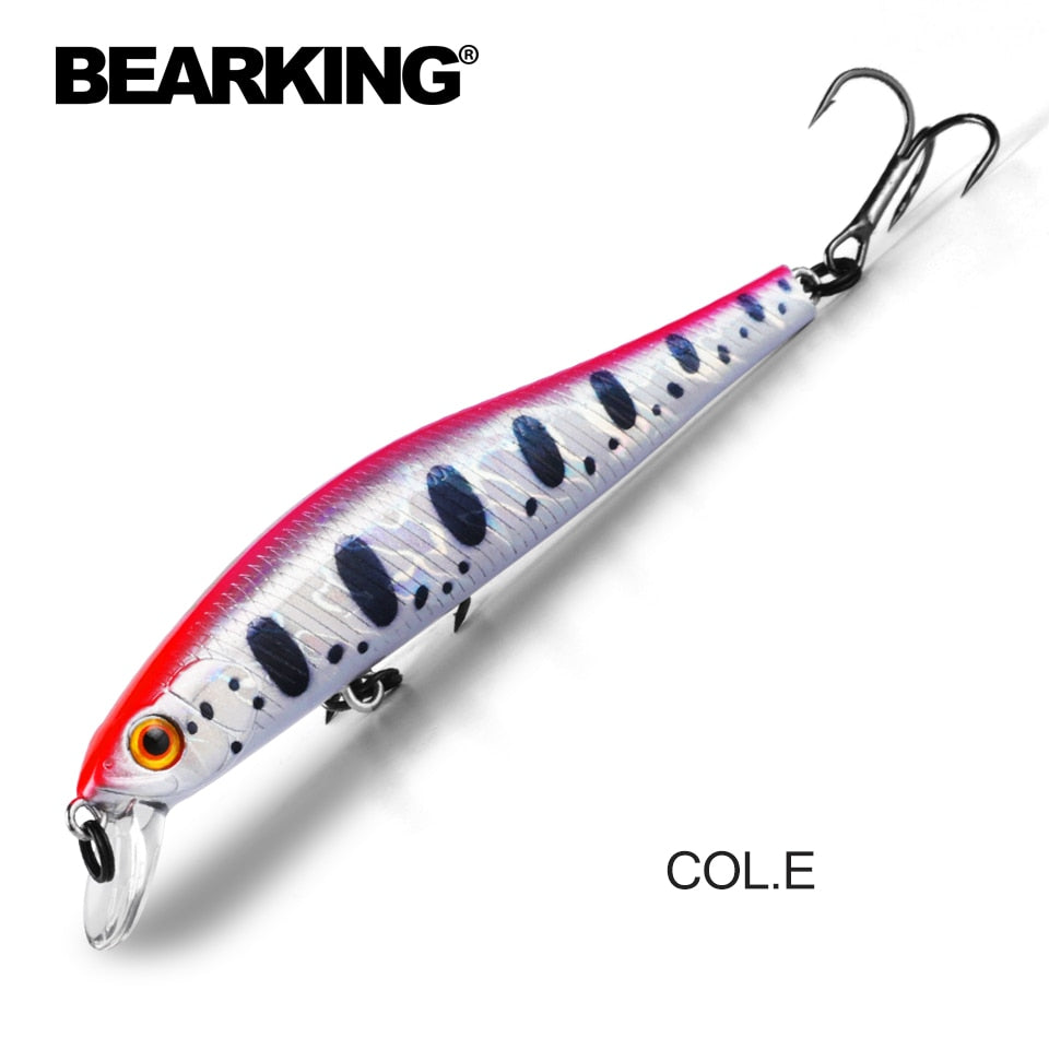 BEARKING 9cm 10g Hot Fishing Gear Shone SP Lures Minnow Crank ,Tungsten Magnet Weight System Wobbler Bait Isca Artificial