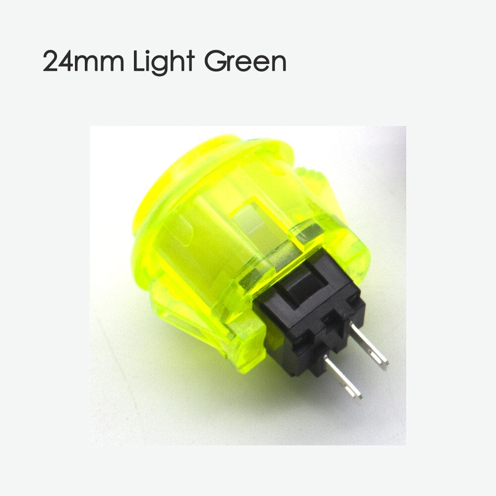 10 Pcs Transparent No LED Arcade 30mm Push Button Copy SANWA Replace OBSF-30 OBSN-30 for DIY Raspberry Pi MAME PC Pandora Game