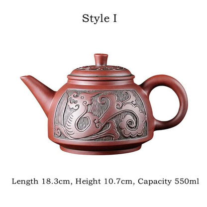 Yixing Raw Ore Household Teapot Handmade Large Capacity Tea Making Device Cerami