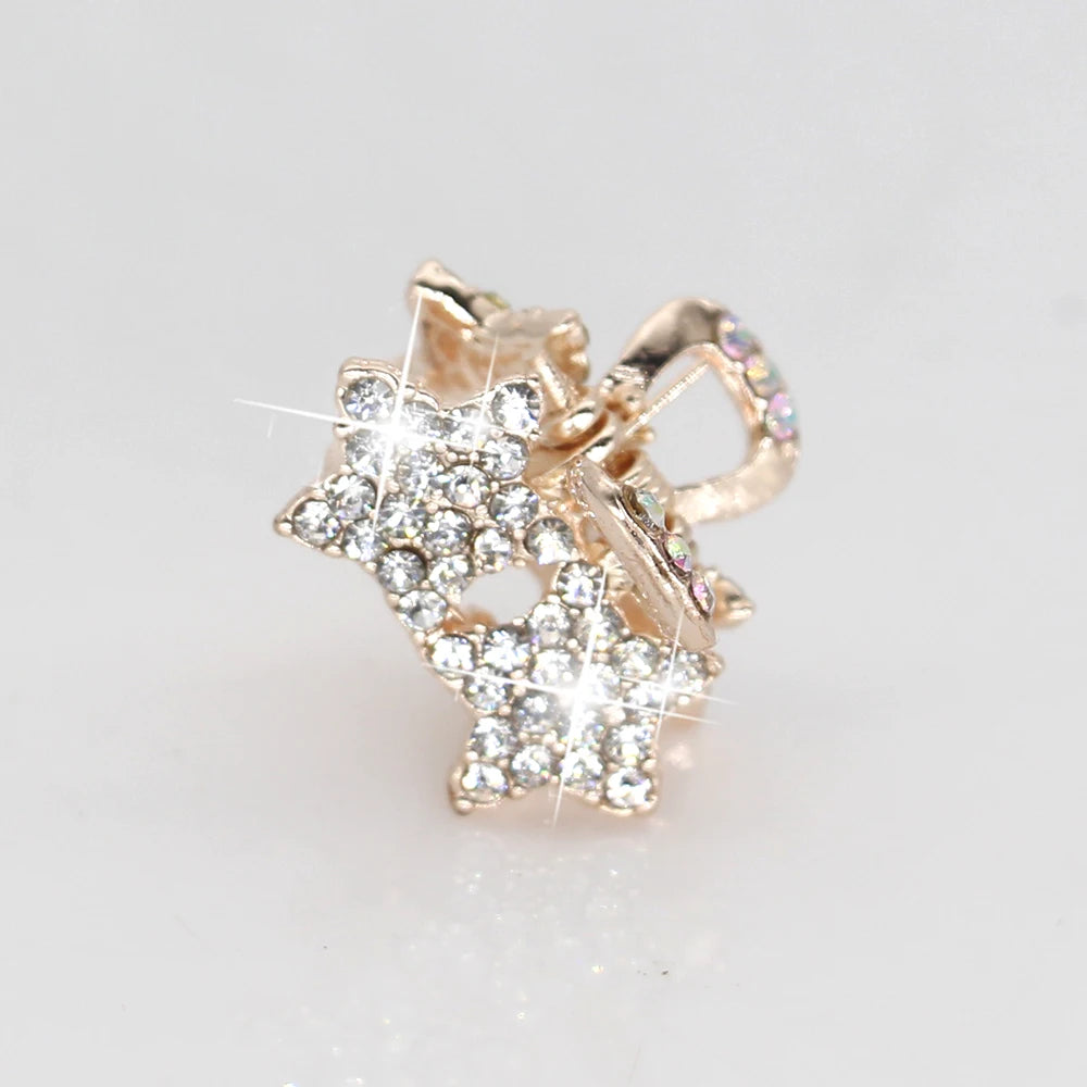 AINAMEISI New 7 Style Metal Crab Claw Clip for Women Girls Charm Barrette Full Rhinestone Wedding Hair Accessories Jewelry