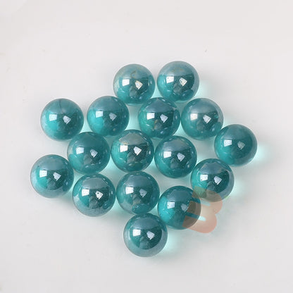 16mm Glass Marbles Balls Charms Clear Pinball Machine Home Decor for Fish Tank Vase Aquarium Toys for Kids Children 10PCS