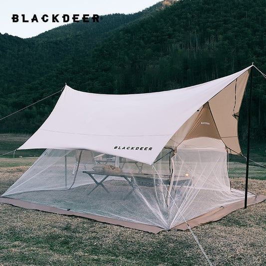 BLACKDEER Summer Canopy Anti-Mosquito Mesh Tent 5-8 People Field Camping Picnic Ventilation Tent