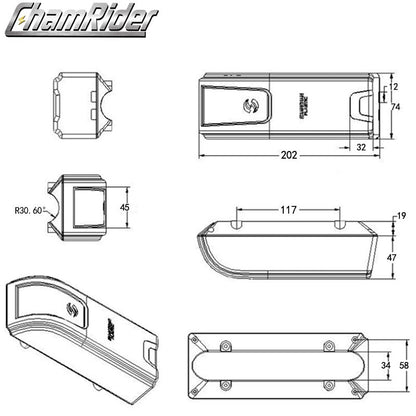 Controller Box Controller Case Contrller Holder Plastic Box for Ebike Conversion Kit & Ebike