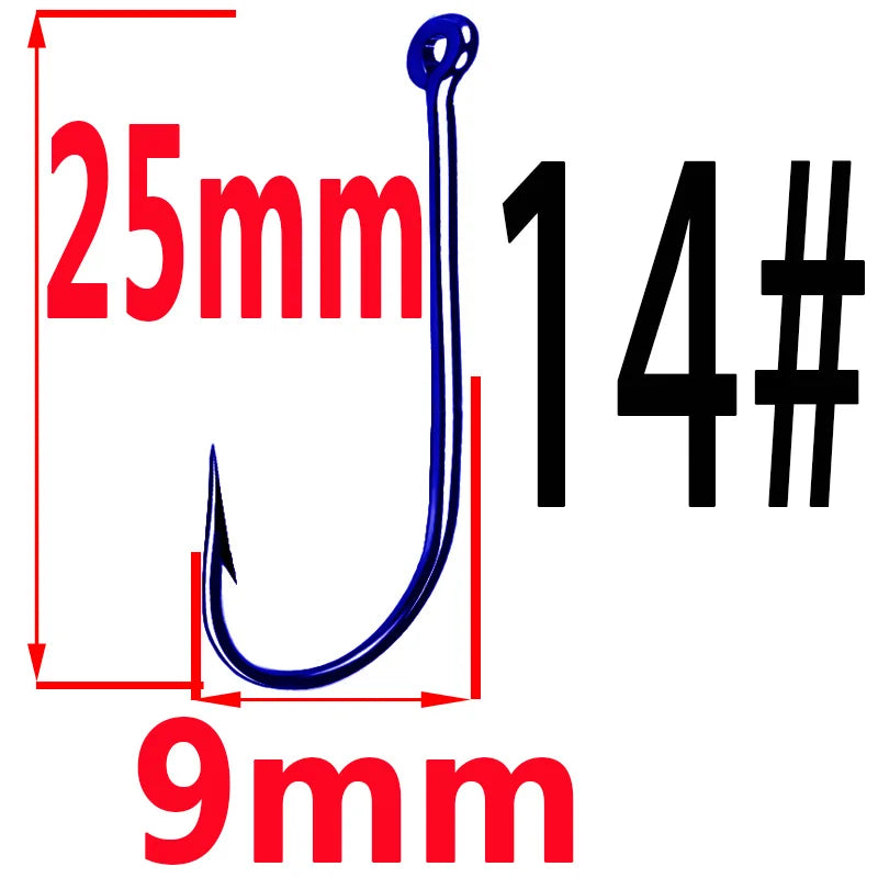 50pcs Fishing Hooks Fishing Tackle Durable Fishhooks Carp Barbed Hook Ocean River Lake  Bait Lure Fish Tool