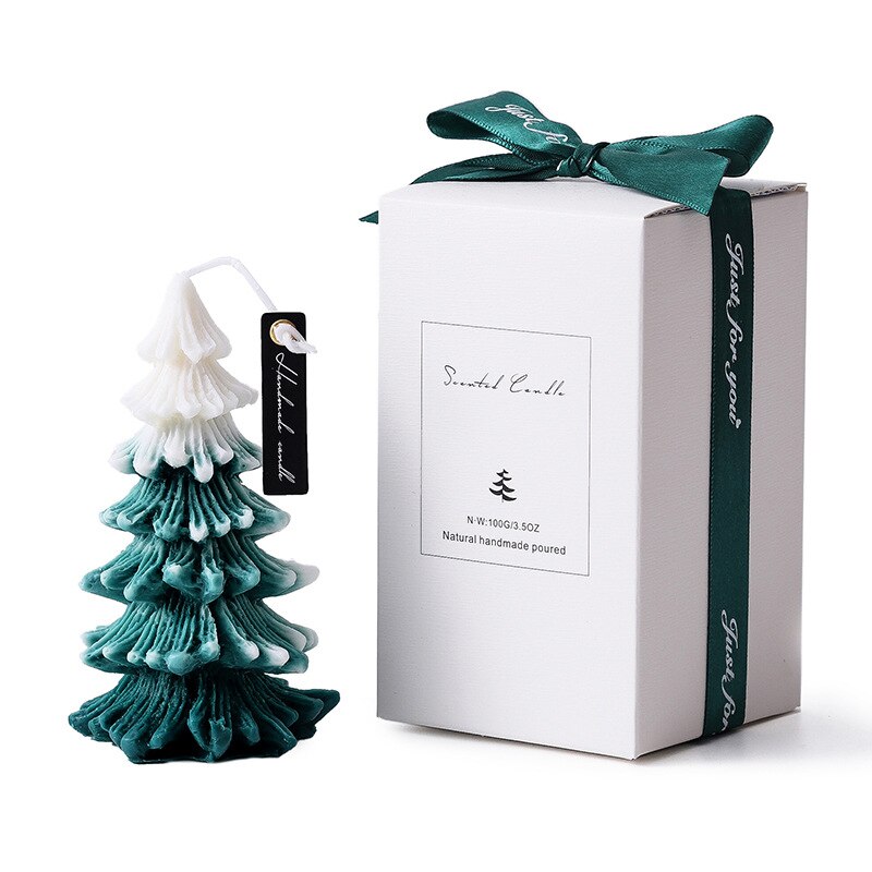 Christmas Tree Fragrance Candle Handmade Christmas Atmosphere Fragrance Kid's Scene Decoration Window Ornaments