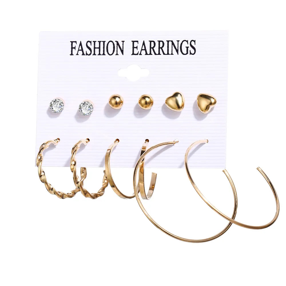 17KM Vintage Tassel Acrylic Earrings for Women Bohemian Earrings Set Big Dangle Drop Earring 2020 Brincos Female Jewelry