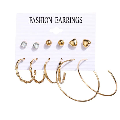 17KM Vintage Tassel Acrylic Earrings for Women Bohemian Earrings Set Big Dangle Drop Earring 2020 Brincos Female Jewelry