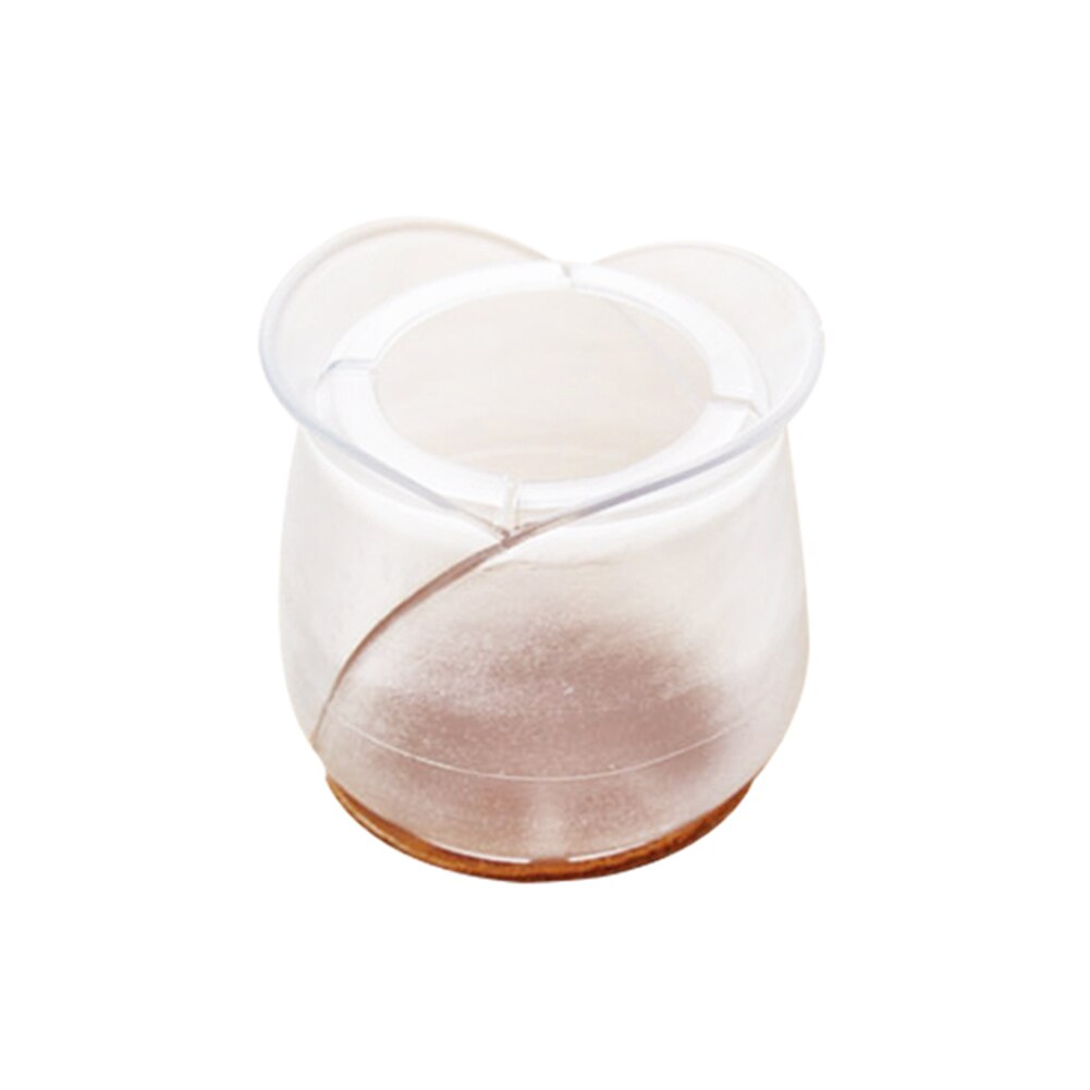 10pcs/Set Transparent Silicone Rectangle Square Round Chair Leg Caps Feet Pads Furniture Table Feets Wood Floor Protect Supplies