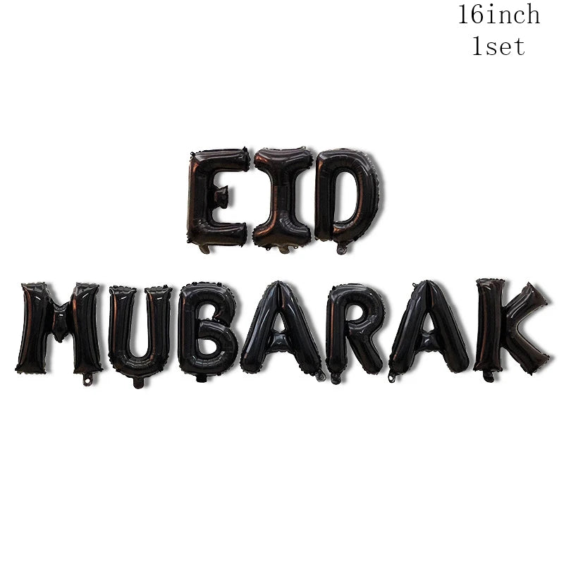Ramadan Decoration Party Supplies EID Mubarak Paper Plate Cup for Ramadan Mubarak EID Party Home Decoration Islam Muslim Party