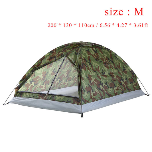 1.2KG TOMSHOO 2 Person Tent Ultralight Single Layer Water Resistance Camping Tent PU1000mm With Carry Bag for Hiking Traveling