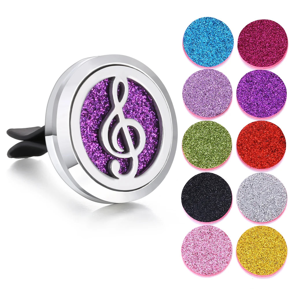 New Aromatherapy Jewelry Car Perfume Air Freshener Car Clip Tree of Life Aroma Essential Oil Diffuser Necklace Locket Pendants