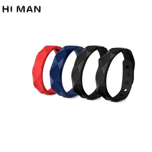 4 Colors Simple Environmental Protection Anion Silicone Bracelet Men  Women Fashion Basketball Sports Wristband Couple Bracelets