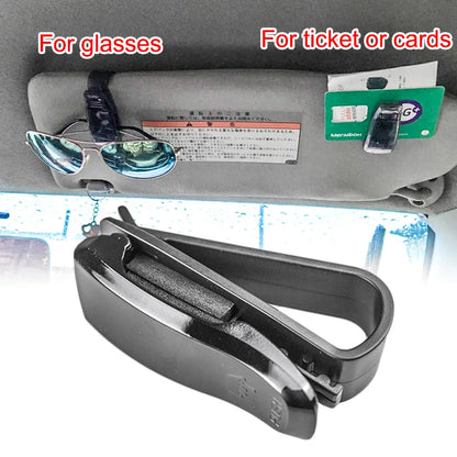Misima Auto Sun Visor Glasses Fastener Clip Holder for Sunglasses Eyeglasses Ticket Card Universal Multi-Function Portable