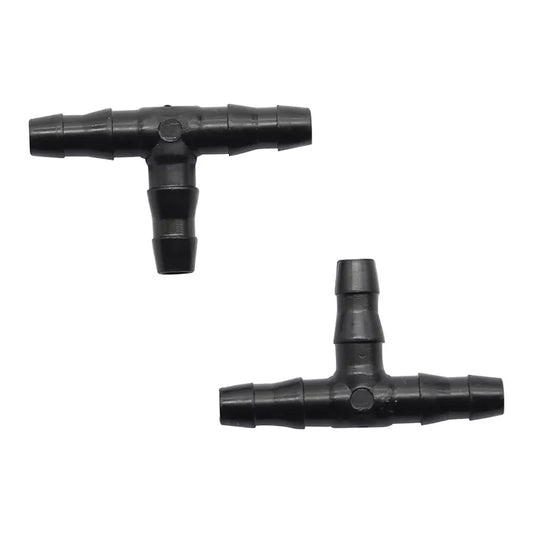 50 Pcs Sprinkler Irrigation 1/4 Inch Barb Tee Water Hose Connectors Pipe Hose Fitting Joiner Drip System for 4mm/7mm Hose