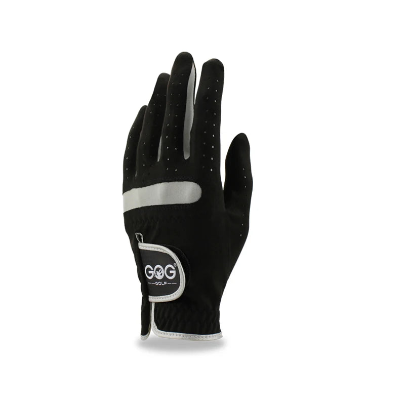 1 Pcs Mens Golf Glove Micro Soft Fiber Color Black Golf Gloves Men Left/Right Hand Non-Slip Drop Ship