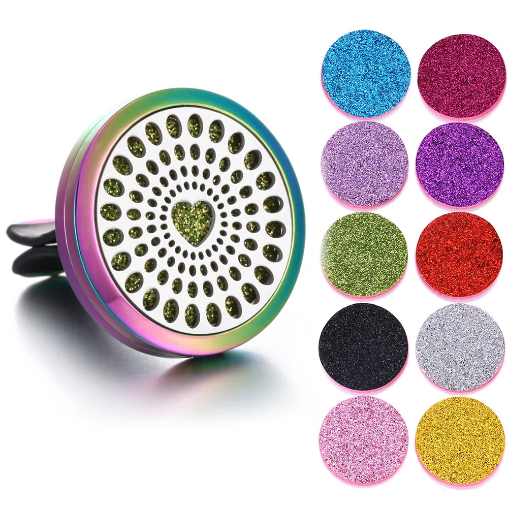 New Aromatherapy Jewelry Car Perfume Air Freshener Car Clip Tree of Life Aroma Essential Oil Diffuser Necklace Locket Pendants