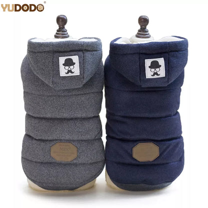 Winter Warm Pet Dog Clothes Hooded Thick Warm Clothes Cotton Cat Puppy Dogs Coat Jackets Chihuahua Yorkie Clothing S-Xxl