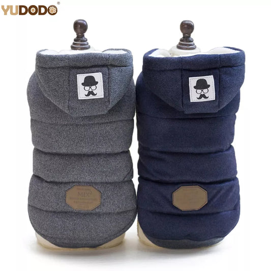 Winter Warm Pet Dog Clothes Hooded Thick Warm Clothes Cotton Cat Puppy Dogs Coat Jackets Chihuahua Yorkie Clothing S-Xxl