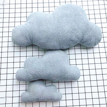 Cute 3 Sizes Cloud Shaped Pillow Cushion Stuffed Plush Toy Bedding Baby Room Home Decoration
