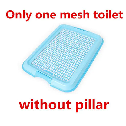 Reusable Puppy Dog Training Mesh Toilet Cat Dog Tray Pet Plastic Toilet Box Non-Slip Indoor Litter Box for Small Medium Dogs