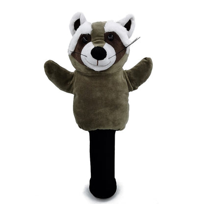 Little Raccoon Golf Head Cover Fairway Woods Golf Cover Sporting Goods Animal Protector Mascot Novelty Cute