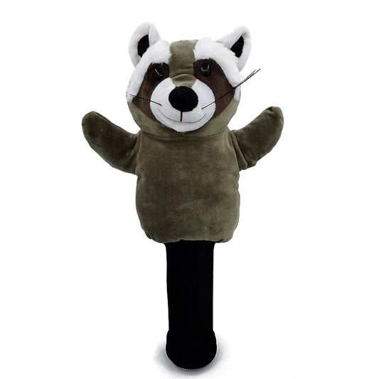 Little Raccoon Golf Head Cover Fairway Woods Golf Cover Sporting Goods Animal Protector Mascot Novelty Cute