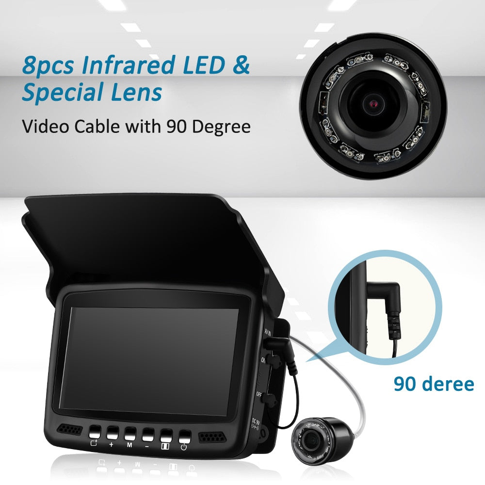 Eyoyo EF43A 20M Fish Finder 4.3" 1000TVL Underwater Ice Carp Fishing Camera for Winter Sea Fishing Tackle Accessories Pesca