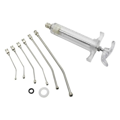 7 Pcs/Lot 10ml/20ml/50ml Parrot Feeding Syringe Parrots Bird Feeding Syringe With 6 Pcs Curved Gavage Tubes Bird Feeding Tool
