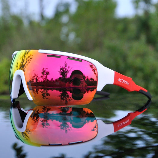 Brand New 2019 Polarized Cycling Glasses Outdoor Sports Cycling Goggles Mountain Bike Cycling Eyewear Sunglasses 4 Lens