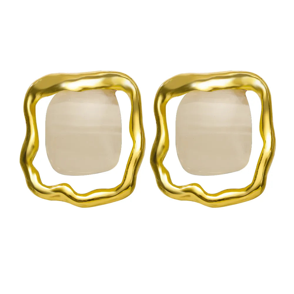 17KM New Vintage Earrings 2022 Geometric Shell Earrings for Women Girl BOHO Resin Drop Earrings Brincos Fashion Tortoise Jewelry