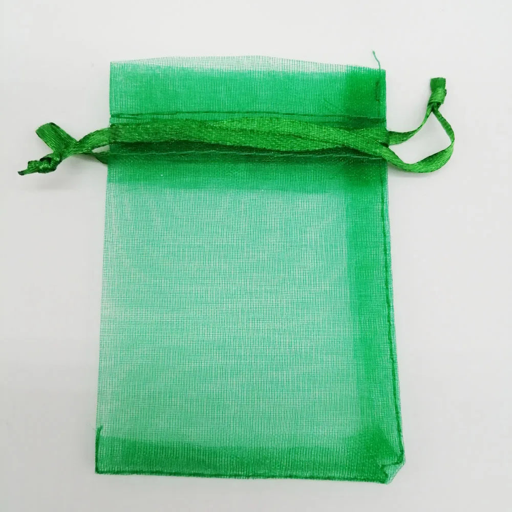 100pcs/Lot 5x7/7x9/10x15cm Organza Jewelry Bags Pouch Organza Drawstring Bag Jewelry Packaging for Jewelry Pouches Jewellery Bag